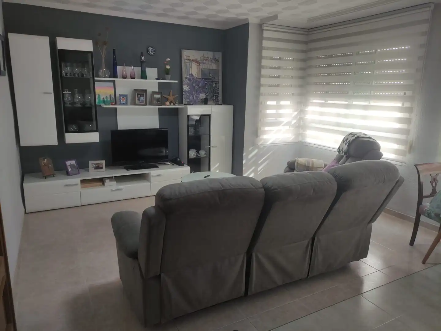 Wohnzimmer von Wohnung zum Verkauf in Burriana / Borriana mit Klimaanlage, Möbliert und Ofen