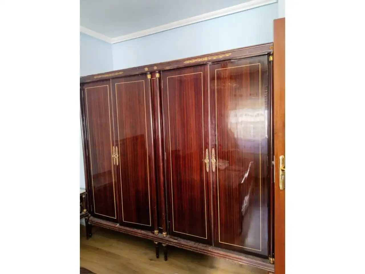 Bedroom of Flat for rent in Burgos  with Heating, Parquet flooring and Furnished