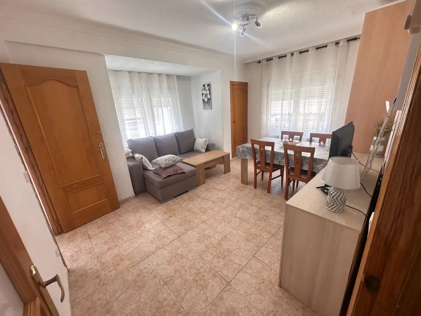 Sala de estar de Piso de alquiler en Cuenca con Calefacción, Amueblado y Horno