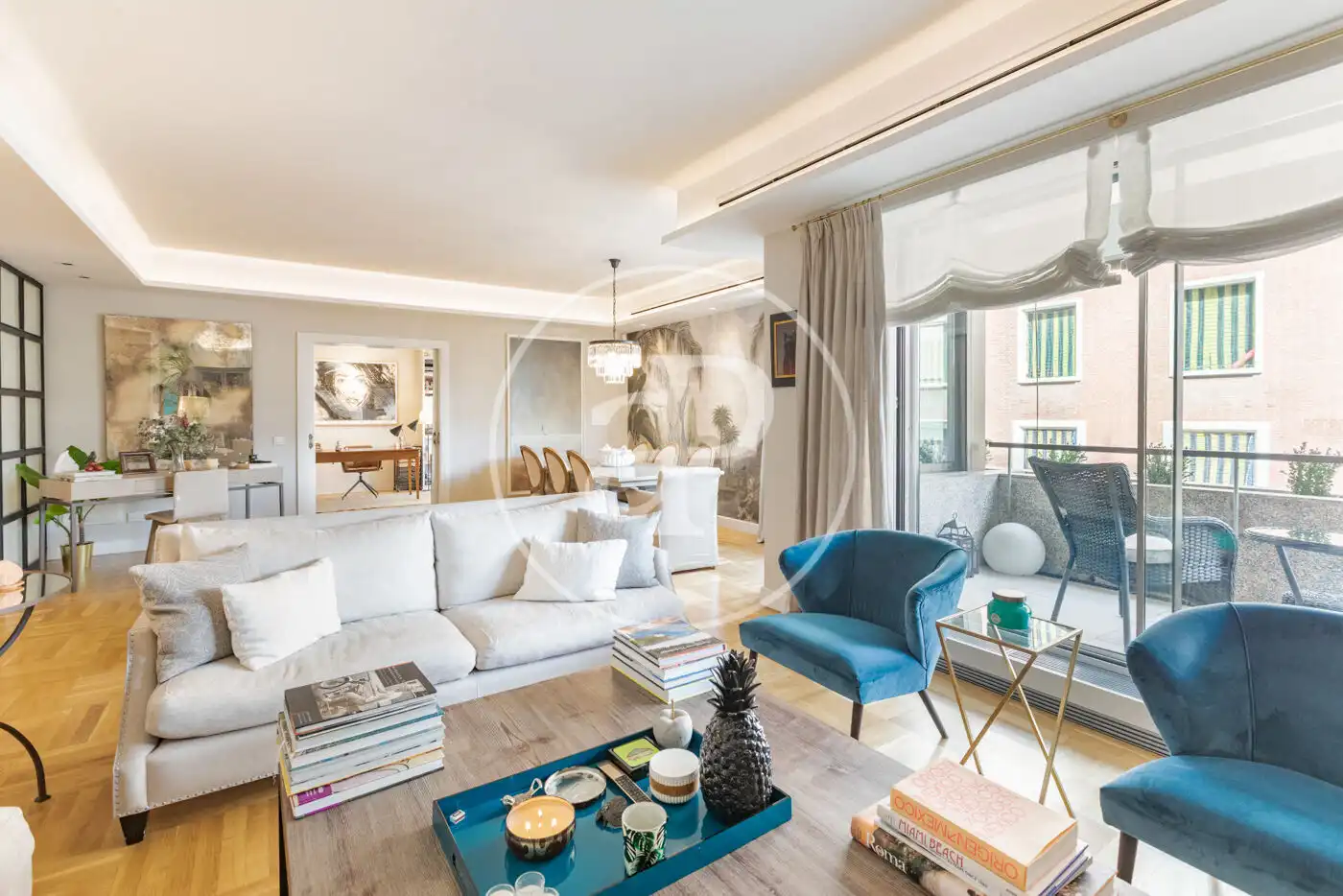 Sala de estar de Piso en venta en  Madrid Capital con Aire acondicionado, Calefacción y Terraza