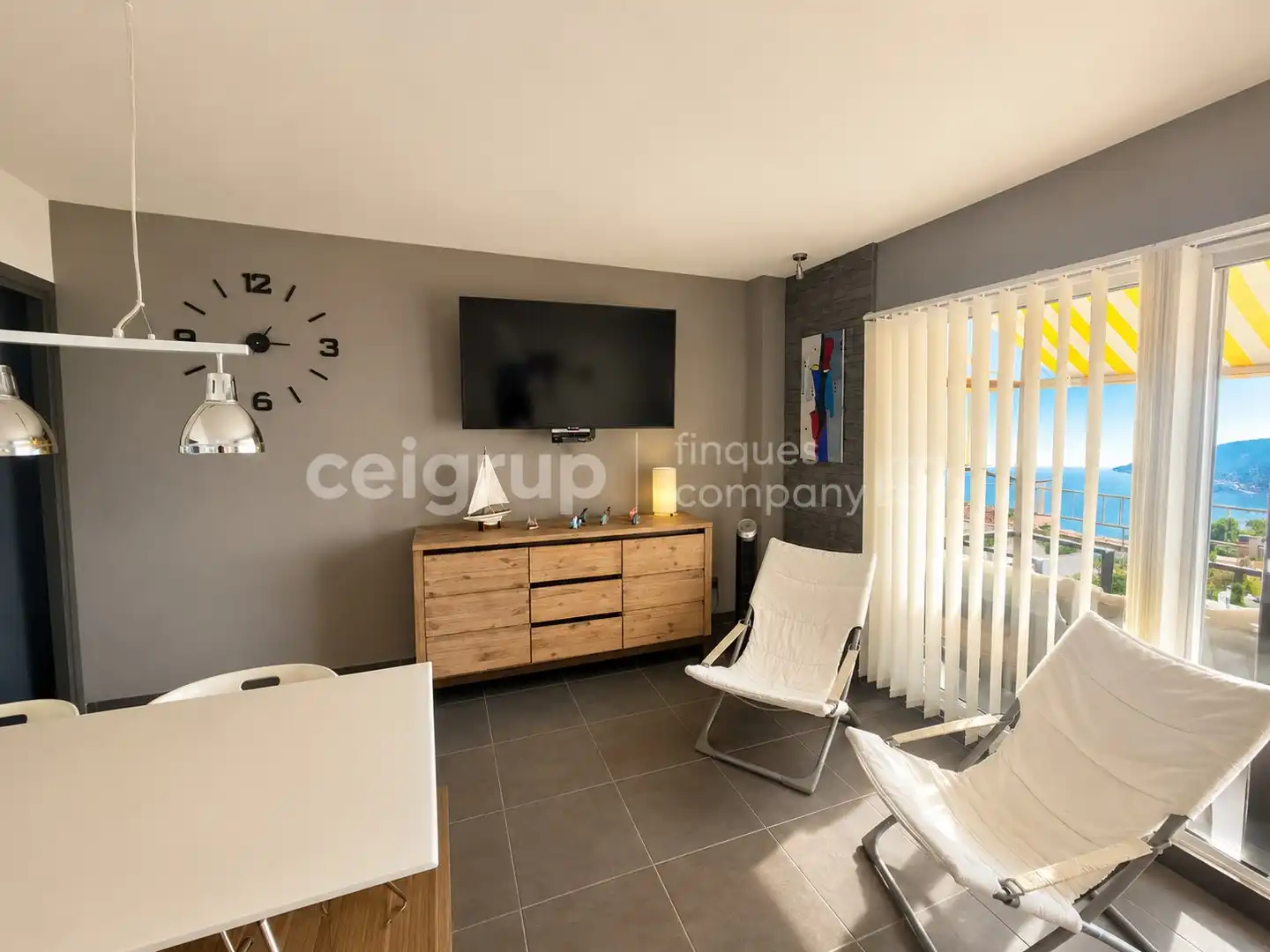 Living room of Flat for sale in Llançà  with Heating, Terrace and Storage room