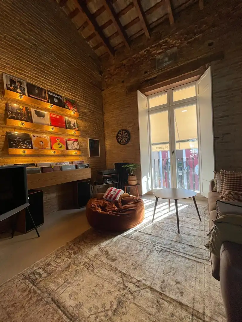 Living room of Attic for rent in Valencia  with Heating, Terrace and Storage room