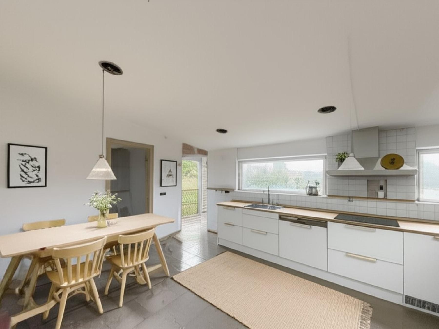 Cocina de Casa o chalet en venta en San Román de los Montes con Jardín privado y Piscina comunitaria