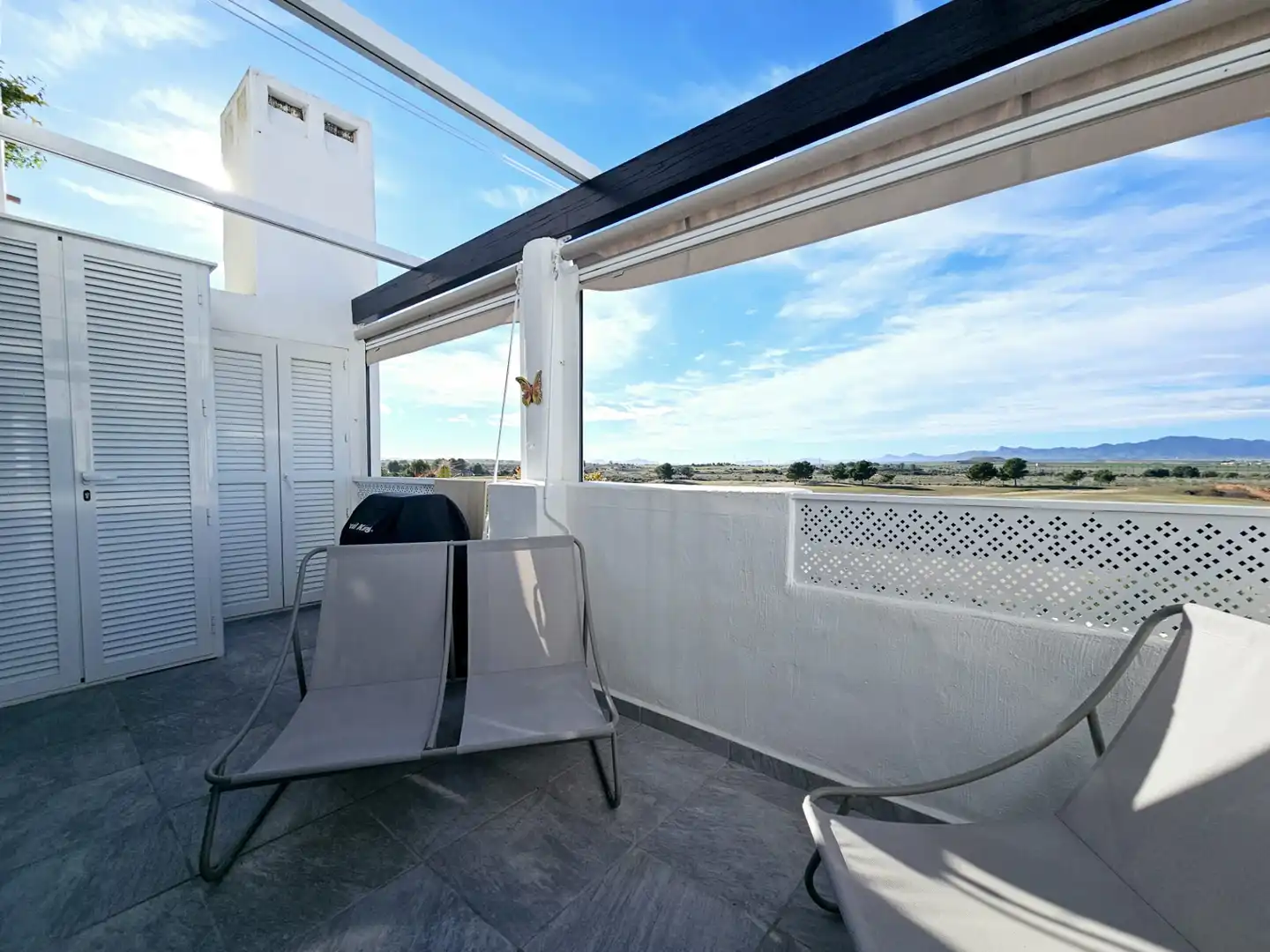 Terraza de Apartamento en venta en Alhama de Murcia con Aire acondicionado, Amueblado y Piscina comunitaria