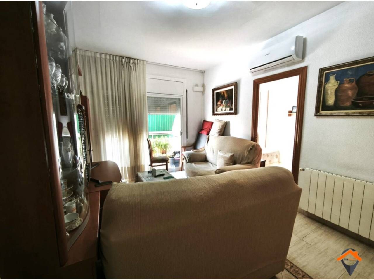 Living room of Flat for sale in Sabadell  with Air Conditioner, Heating and Balcony