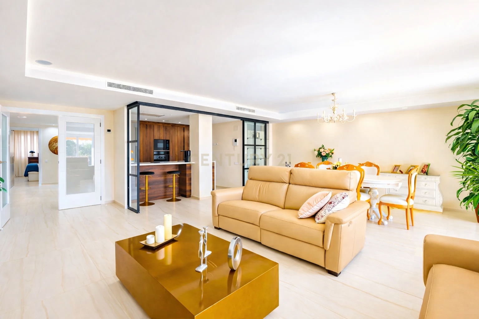 Living room of Flat for sale in Torrent  with Air Conditioner, Oven and Washing machine