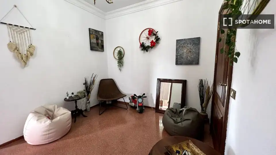 Sala de estar de Piso de alquiler en Las Palmas de Gran Canaria con Aire acondicionado, Calefacción y Amueblado