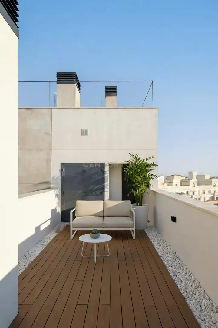 Terraza de Apartamento en venta en Madrid con Aire acondicionado, Horno y Lavadora