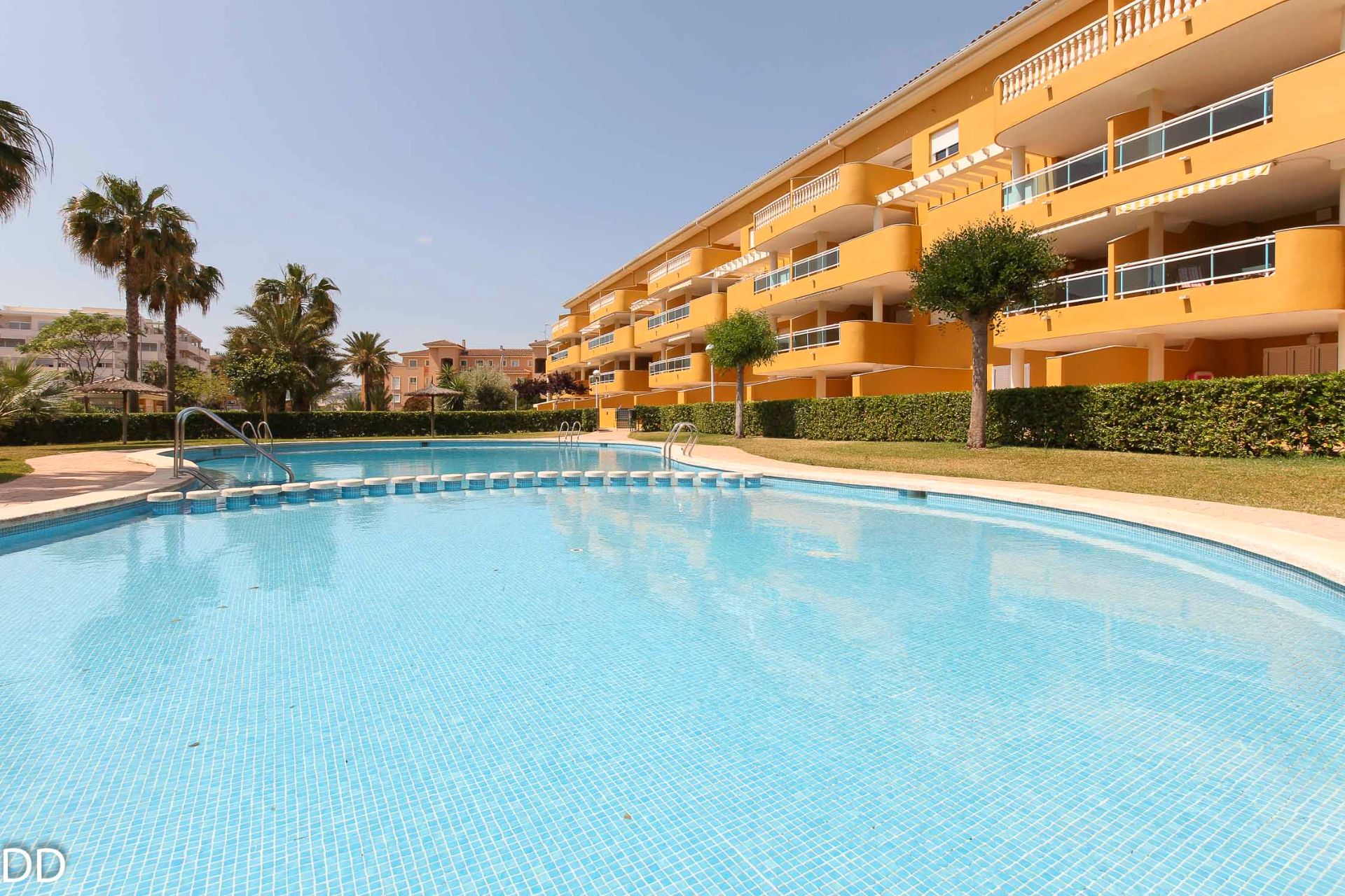Swimming pool of Apartment to rent in Dénia  with Air Conditioner, Terrace and Furnished