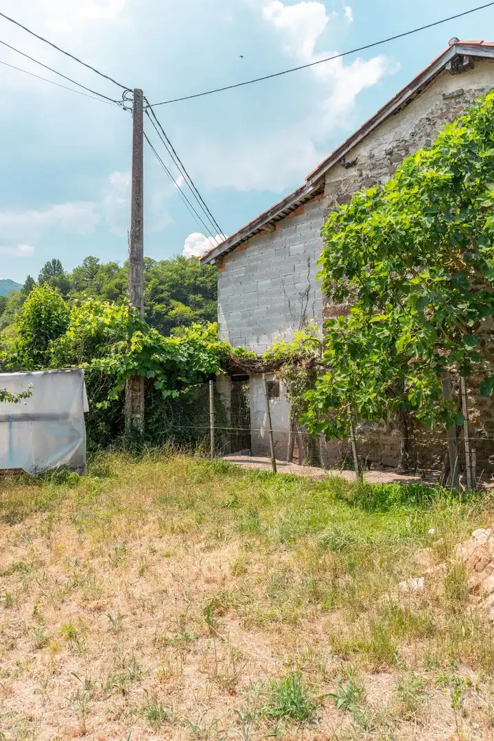 Vista exterior de Casa o xalet en venda en Sobrescobio amb Jardí privat, Terrassa i Traster
