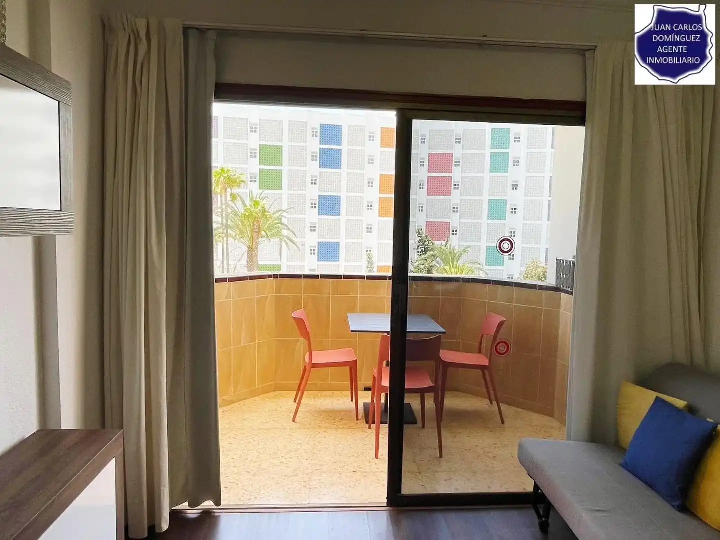 Terraza de Apartamento de alquiler en San Bartolomé de Tirajana con Terraza, Amueblado y Piscina comunitaria