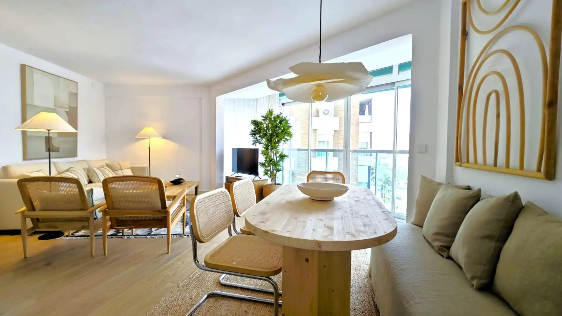 Dining room of Flat for rent in Alicante / Alacant  with Air Conditioner, Heating and Parquet flooring