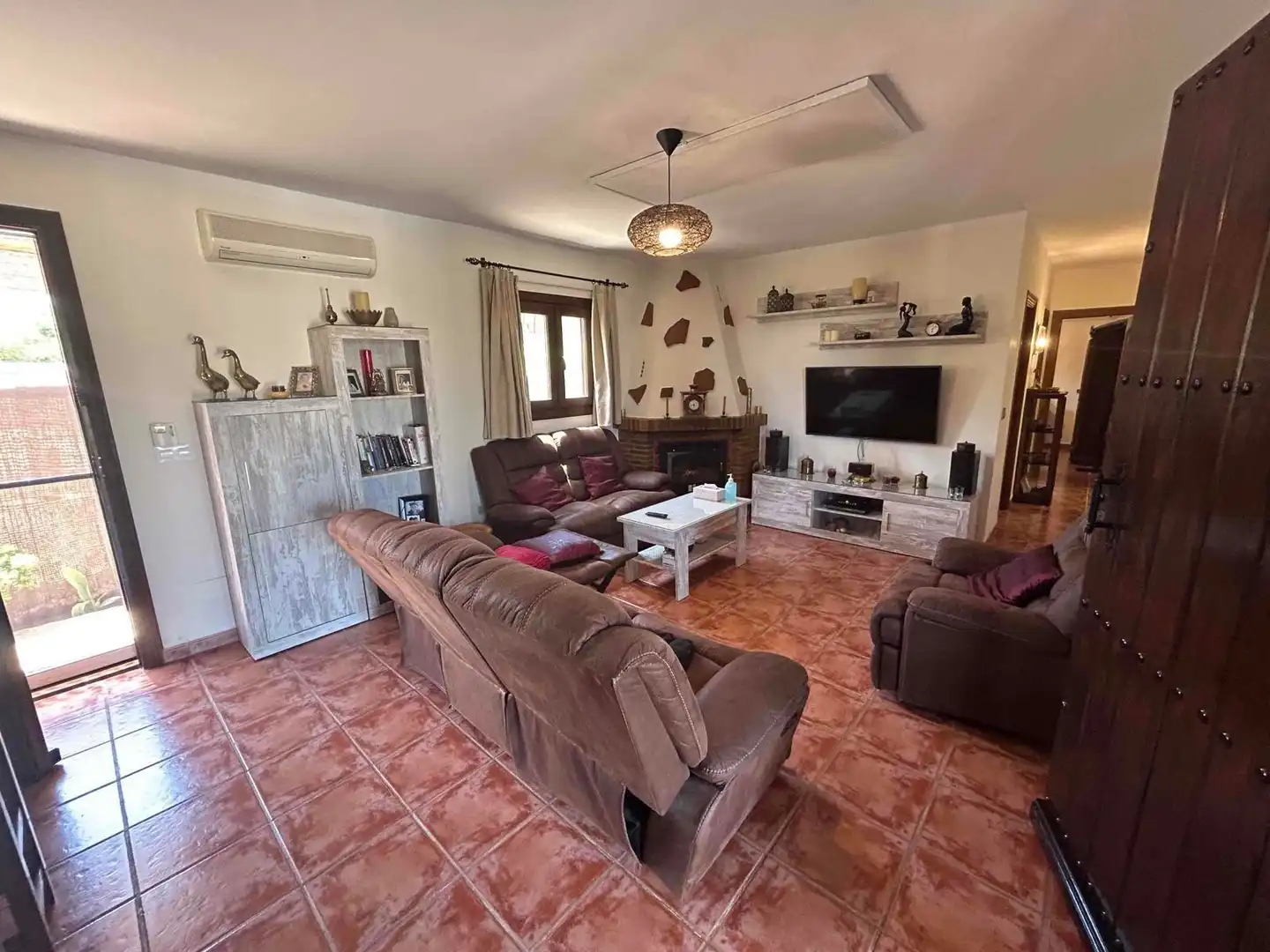 Sala de estar de Casa o chalet en venta en Mojácar con Aire acondicionado, Calefacción y Jardín privado