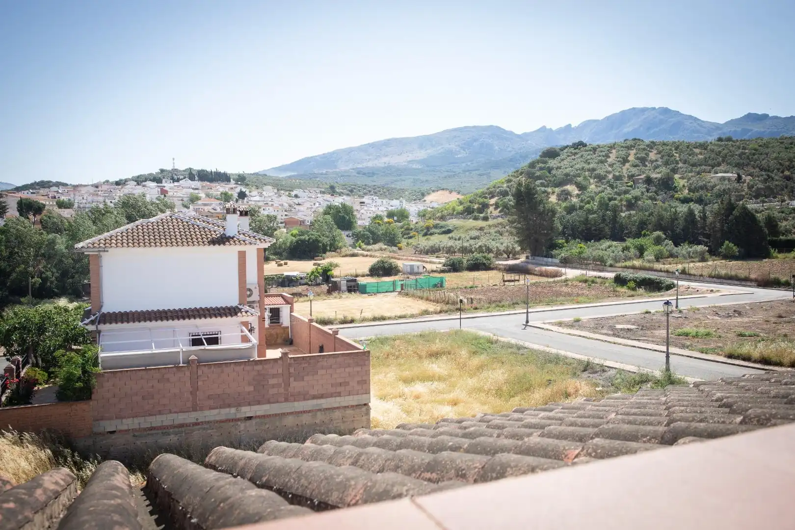 Vista exterior de Casa o chalet en venta en Villanueva del Rosario con Aire acondicionado, Calefacción y Jardín privado