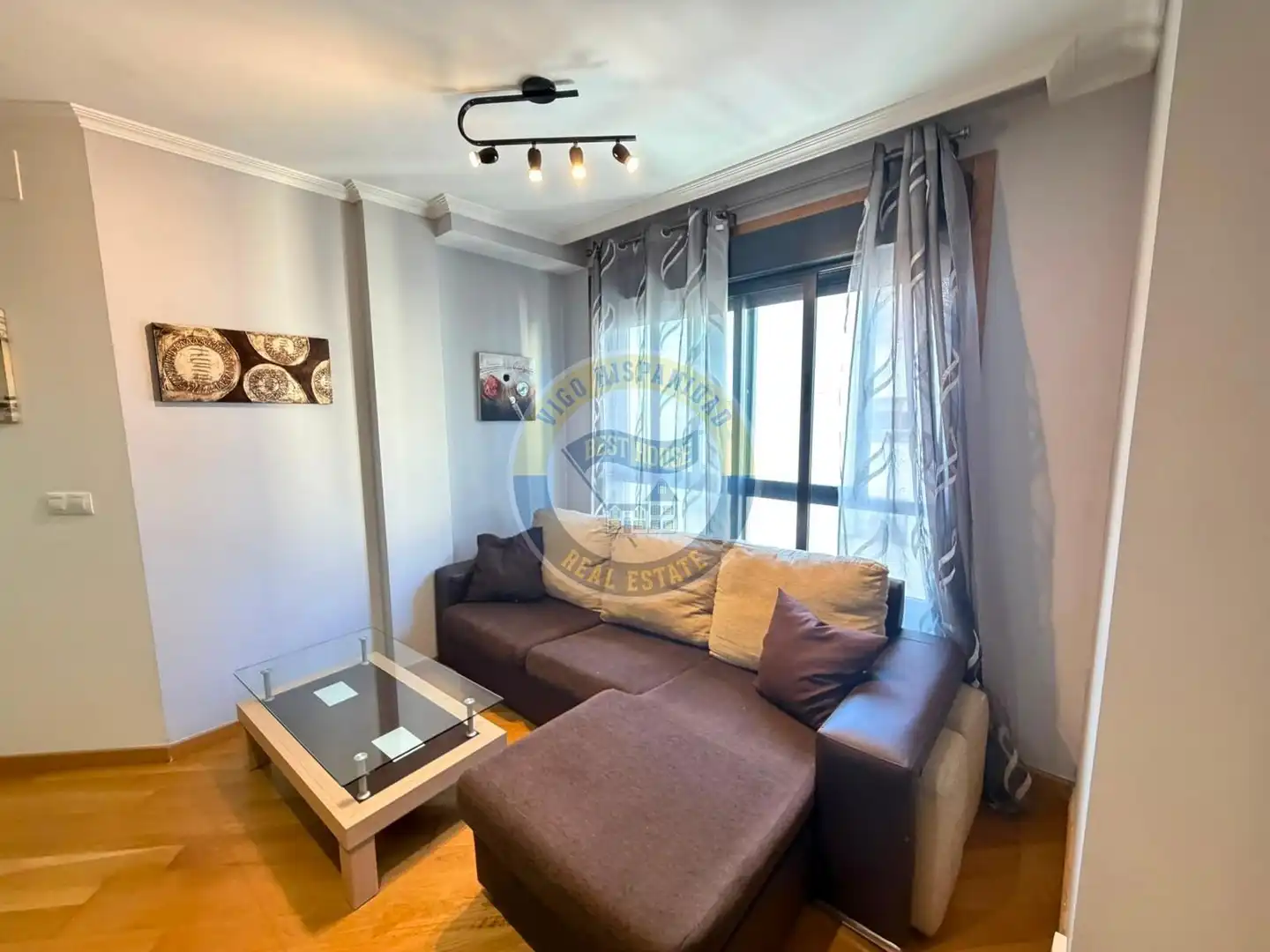Sala de estar de Apartamento de alquiler en Vigo  con Calefacción y Amueblado