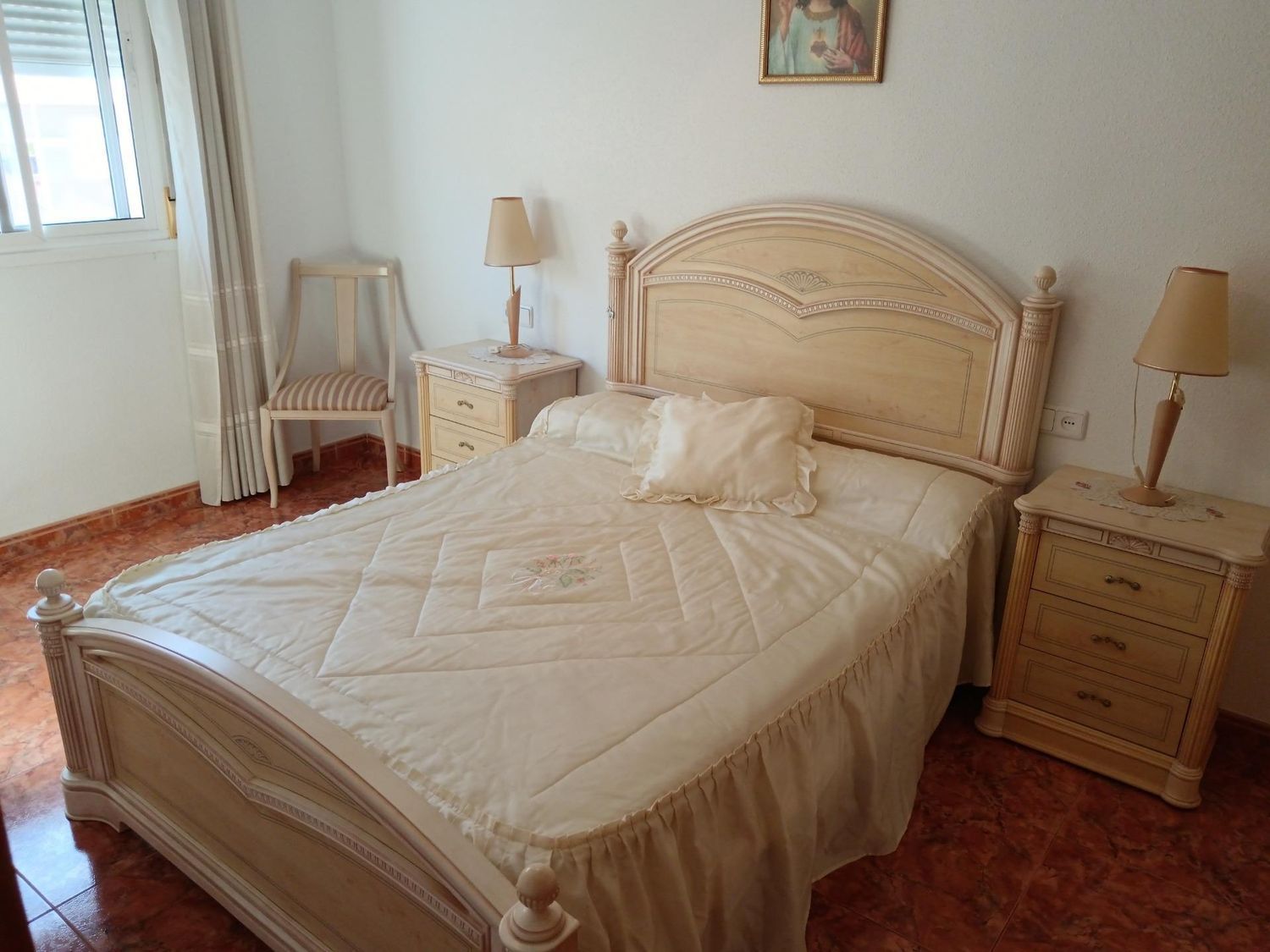 Bedroom of Flat for sale in Garrucha  with Terrace, Storage room and Furnished