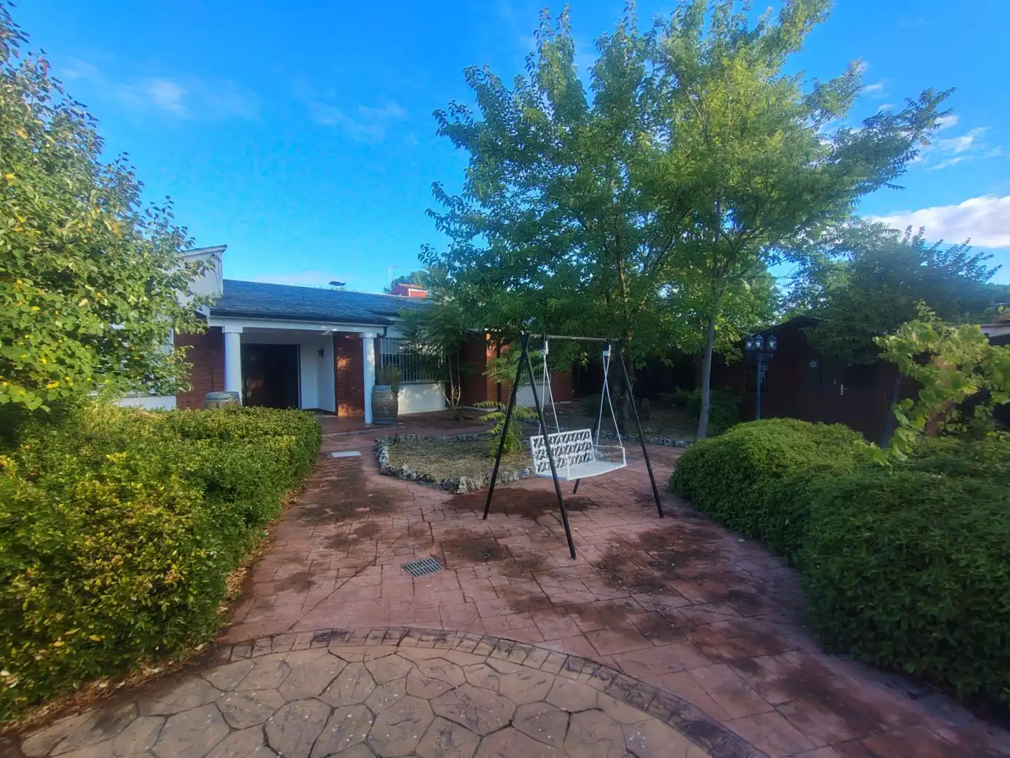 Terrasse von Haus oder Chalet zur Miete in Viana de Cega mit Klimaanlage, Heizung und Privatgarten
