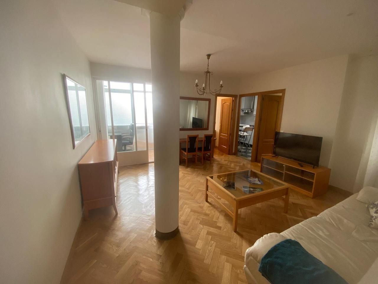 Living room of Flat to rent in  Madrid Capital  with Furnished