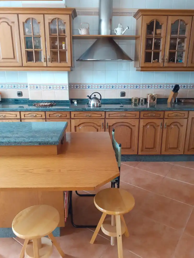 Cuina de Casa o xalet en venda en Villarejo de Órbigo amb Jardí privat, Terrassa i Traster