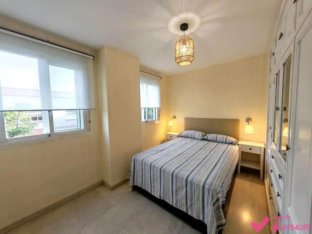 Schlafzimmer von Maisonette zur Miete in Sevilla mit Klimaanlage, Terrasse und Möbliert
