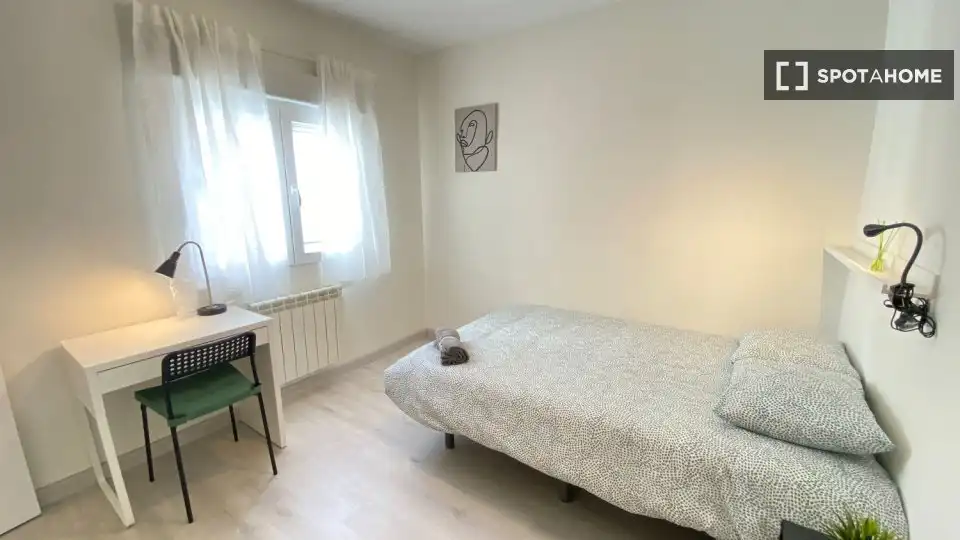 Habitación de Piso de alquiler en Madrid con Aire acondicionado, Calefacción y Amueblado