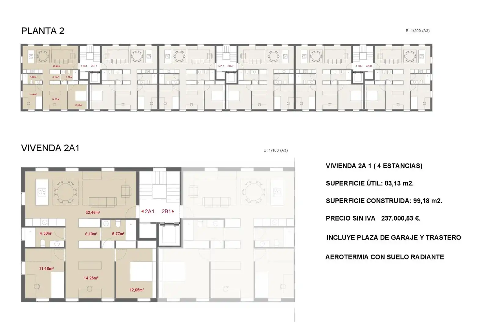 Wohnung zum Verkauf in Ames mit Heizung, Terrasse und Abstellraum