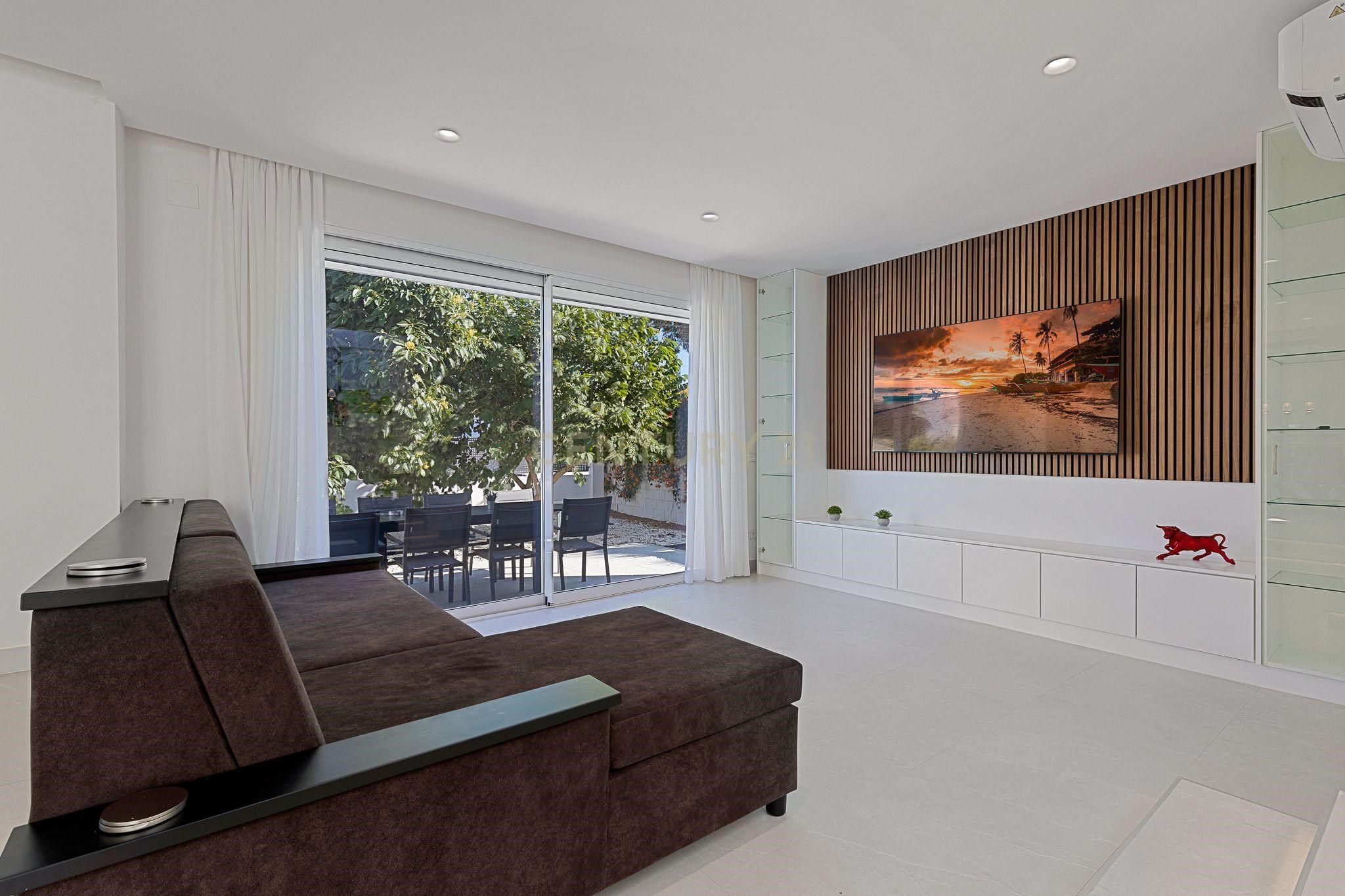 Living room of House or chalet to rent in Marbella  with Air Conditioner and Furnished