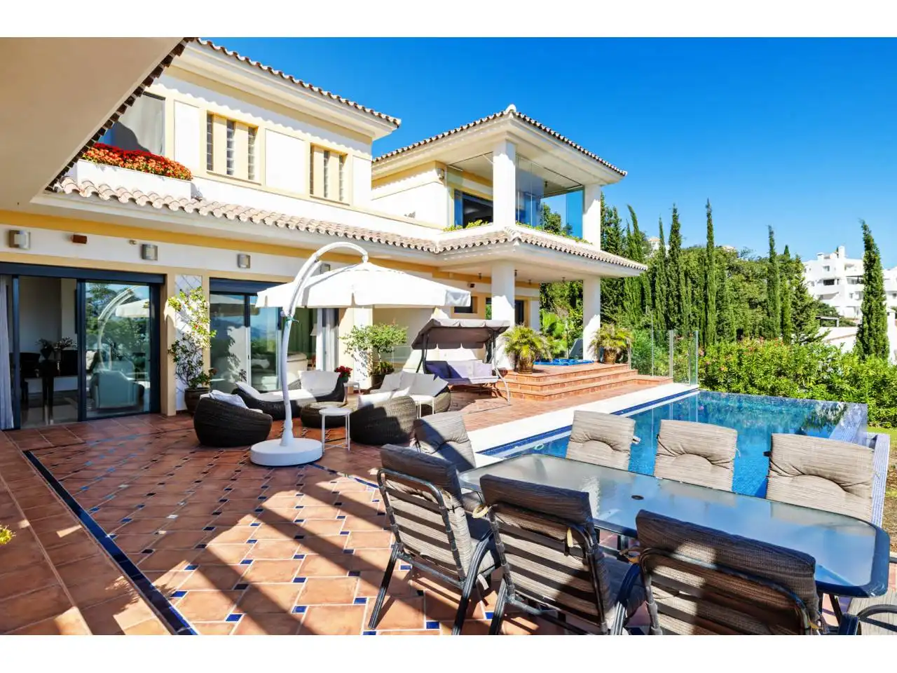 Jardín de Casa o chalet en venta en Ojén con Aire acondicionado, Calefacción y Jardín privado