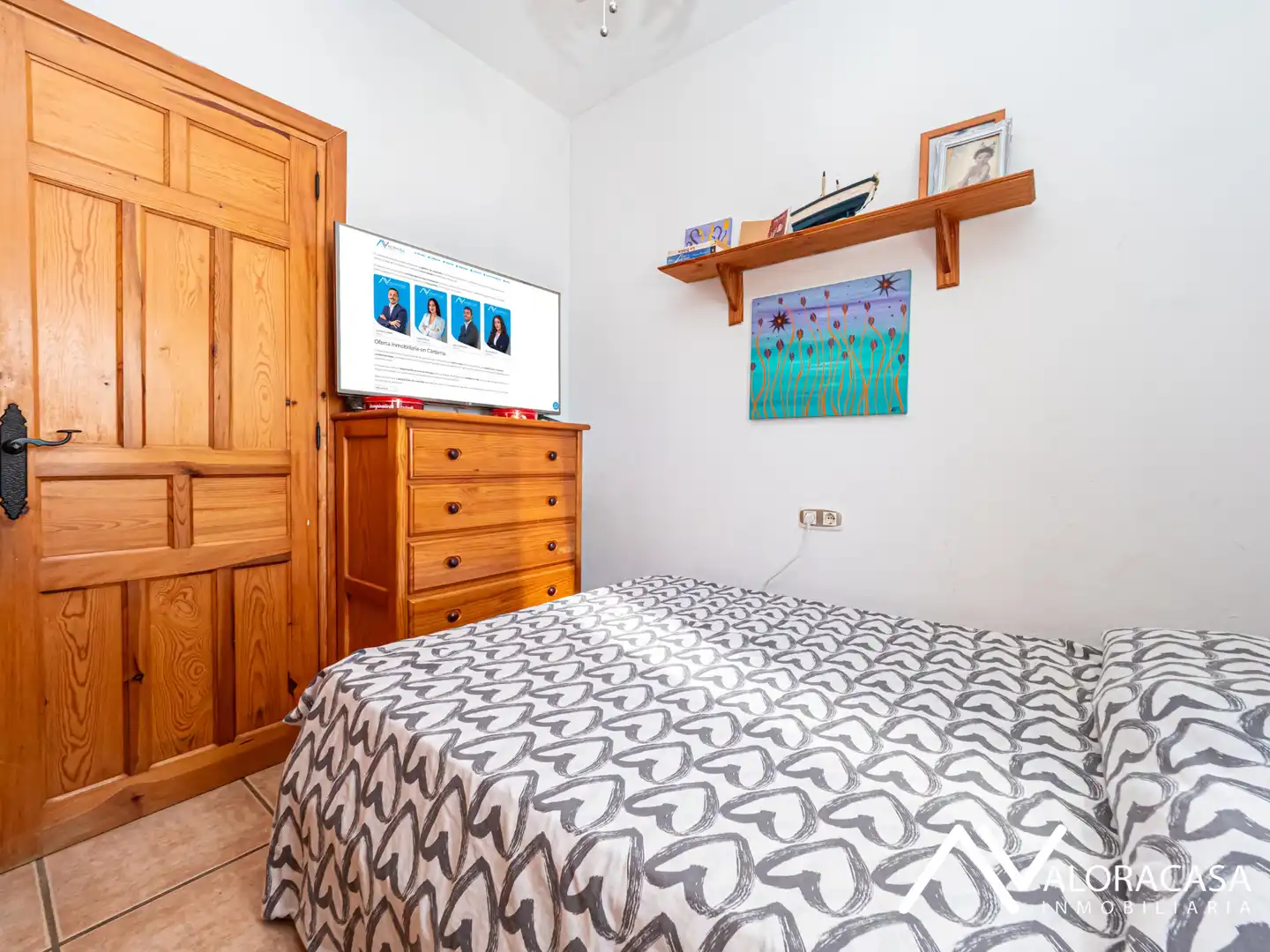 Bedroom of Flat for sale in Cártama  with Air Conditioner, Terrace and Furnished