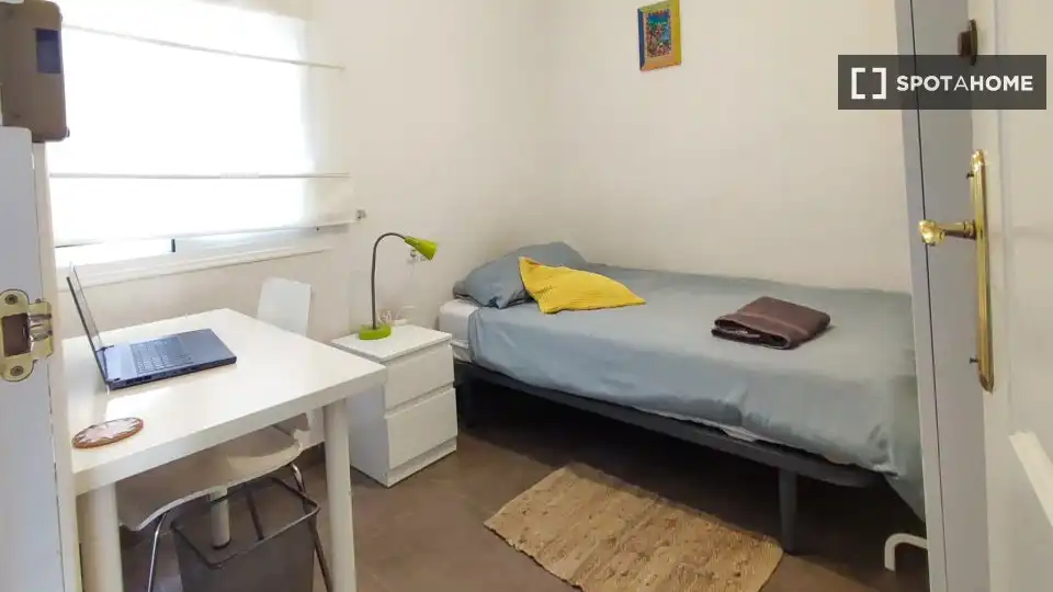 Schlafzimmer von Wohnungen zur untervermieten in Málaga mit Klimaanlage, Heizung und Terrasse
