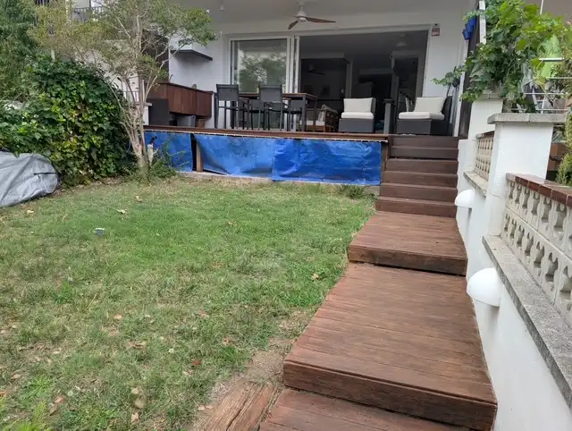Terrasse von Erdgeschoss zum Verkauf in Palamós mit Klimaanlage, Privatgarten und Terrasse