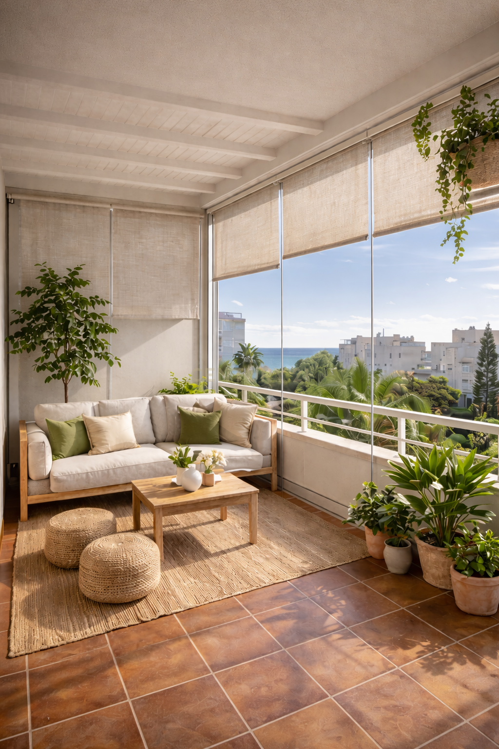 Balcony of Flat for sale in Benalmádena  with Oven and Washing machine