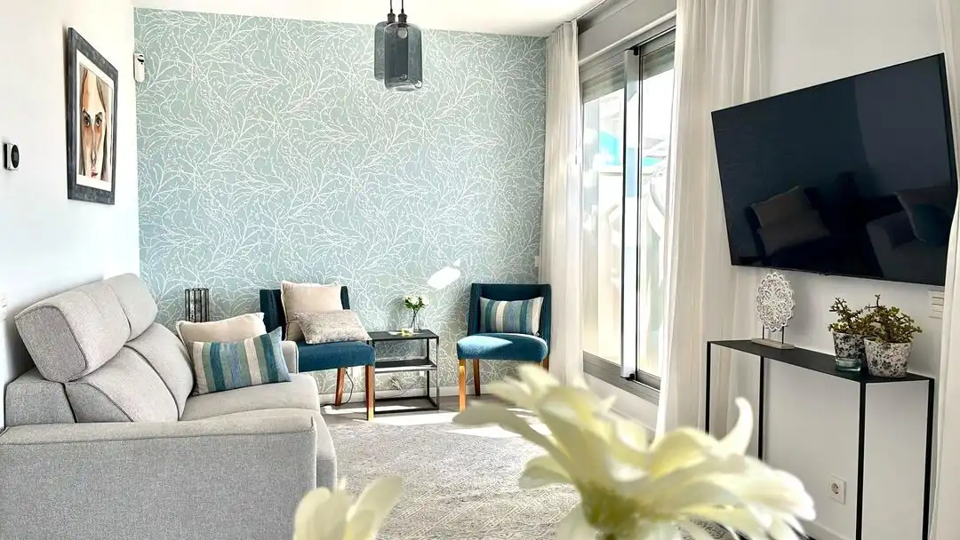 Living room of Attic for rent in Estepona  with Air Conditioner, Heating and Private garden