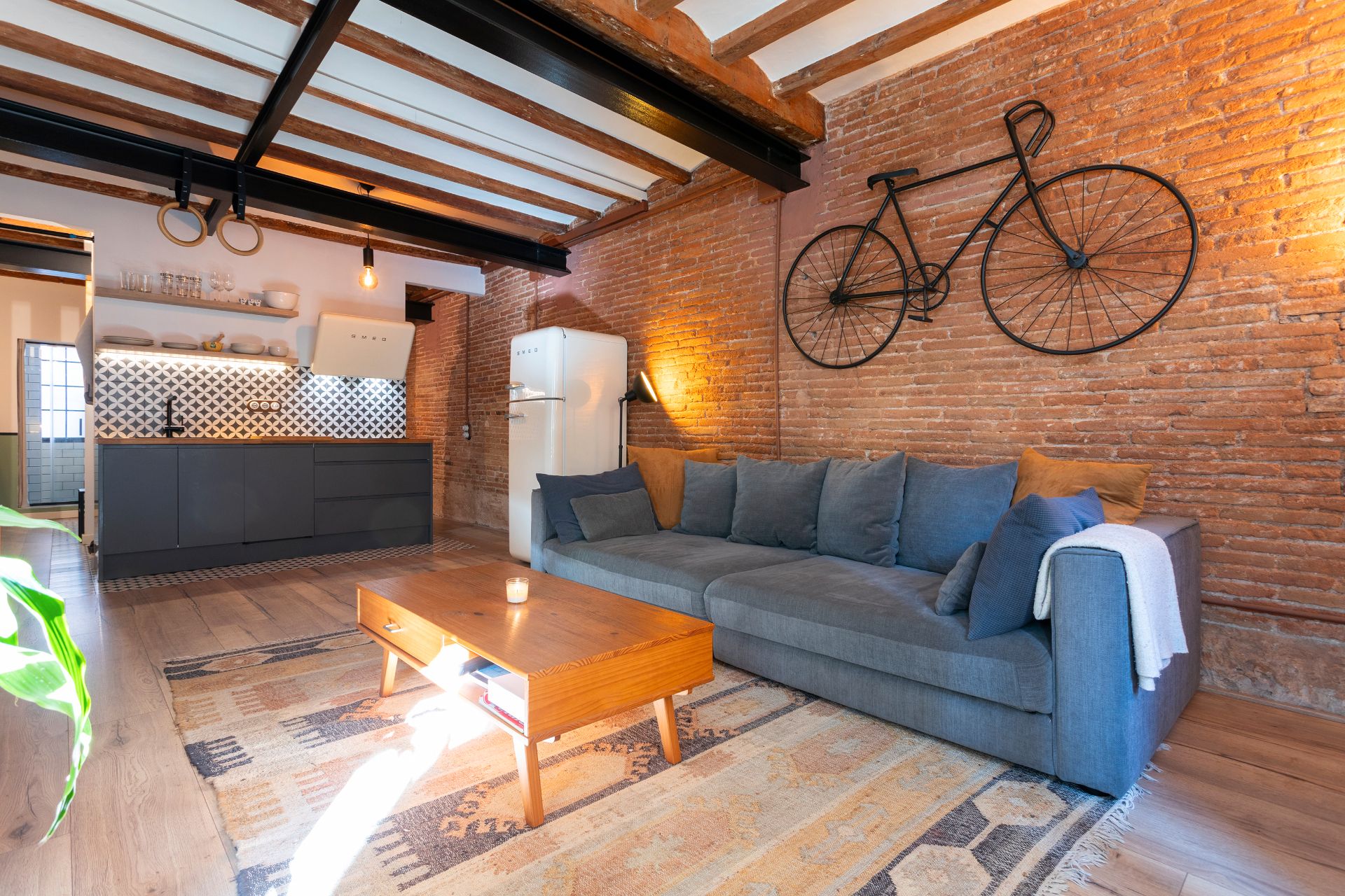 Sala d'estar de Pis en venda en  Barcelona Capital amb Aire condicionat, Calefacció i Parquet