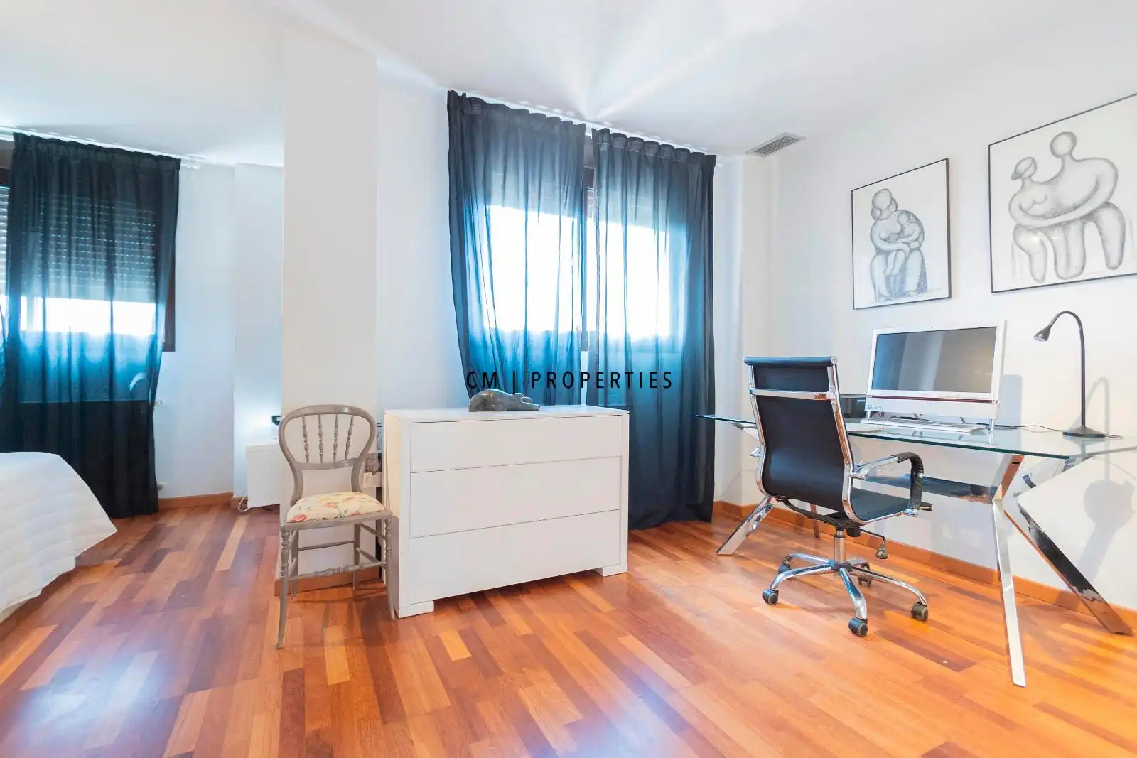 Habitación de Casa adosada de alquiler en Bétera con Aire acondicionado, Calefacción y Parquet