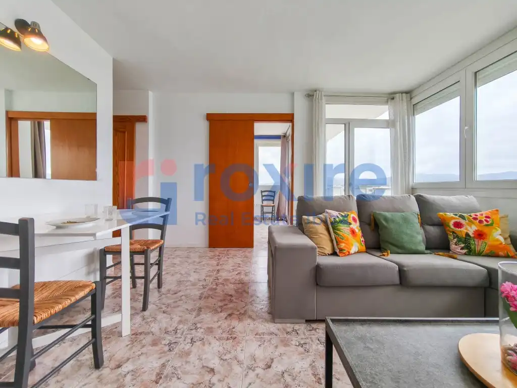 Wohnzimmer von Wohnung zur Miete in Sant Antoni de Portmany mit Klimaanlage, Terrasse und Möbliert