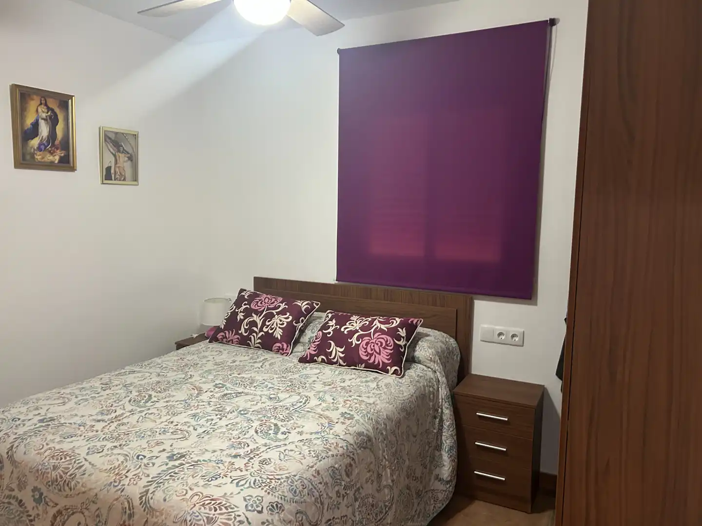 Schlafzimmer von Country house zur Miete in Vélez-Málaga mit Klimaanlage, Heizung und Terrasse