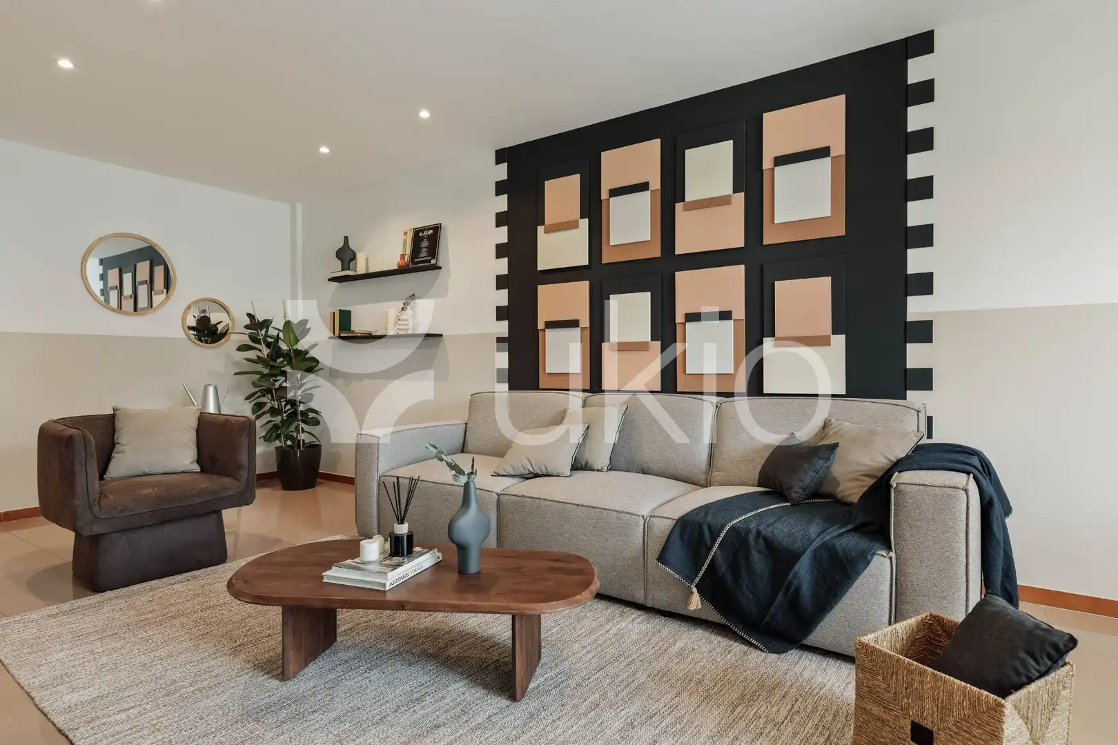 Living room of Apartments for rent in Barcelona  with Air Conditioner, Heating and Furnished