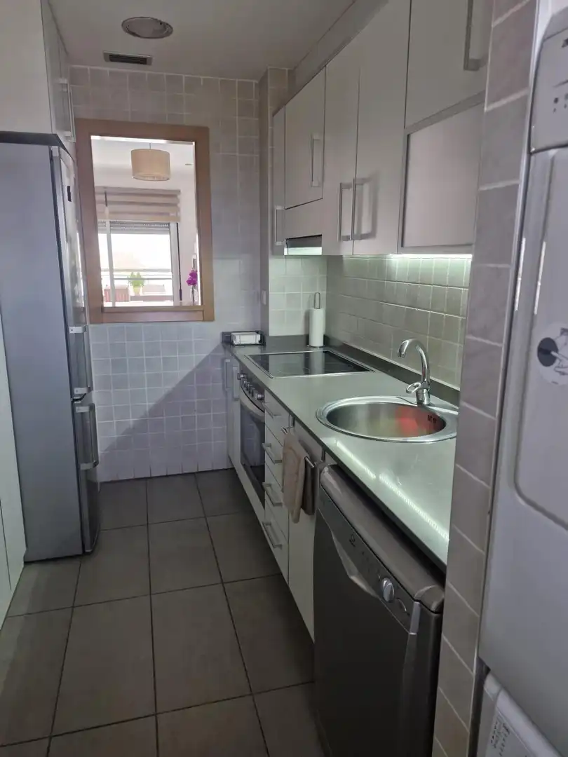 Kitchen of Flat for rent in Elche / Elx  with Air Conditioner, Balcony and Community pool
