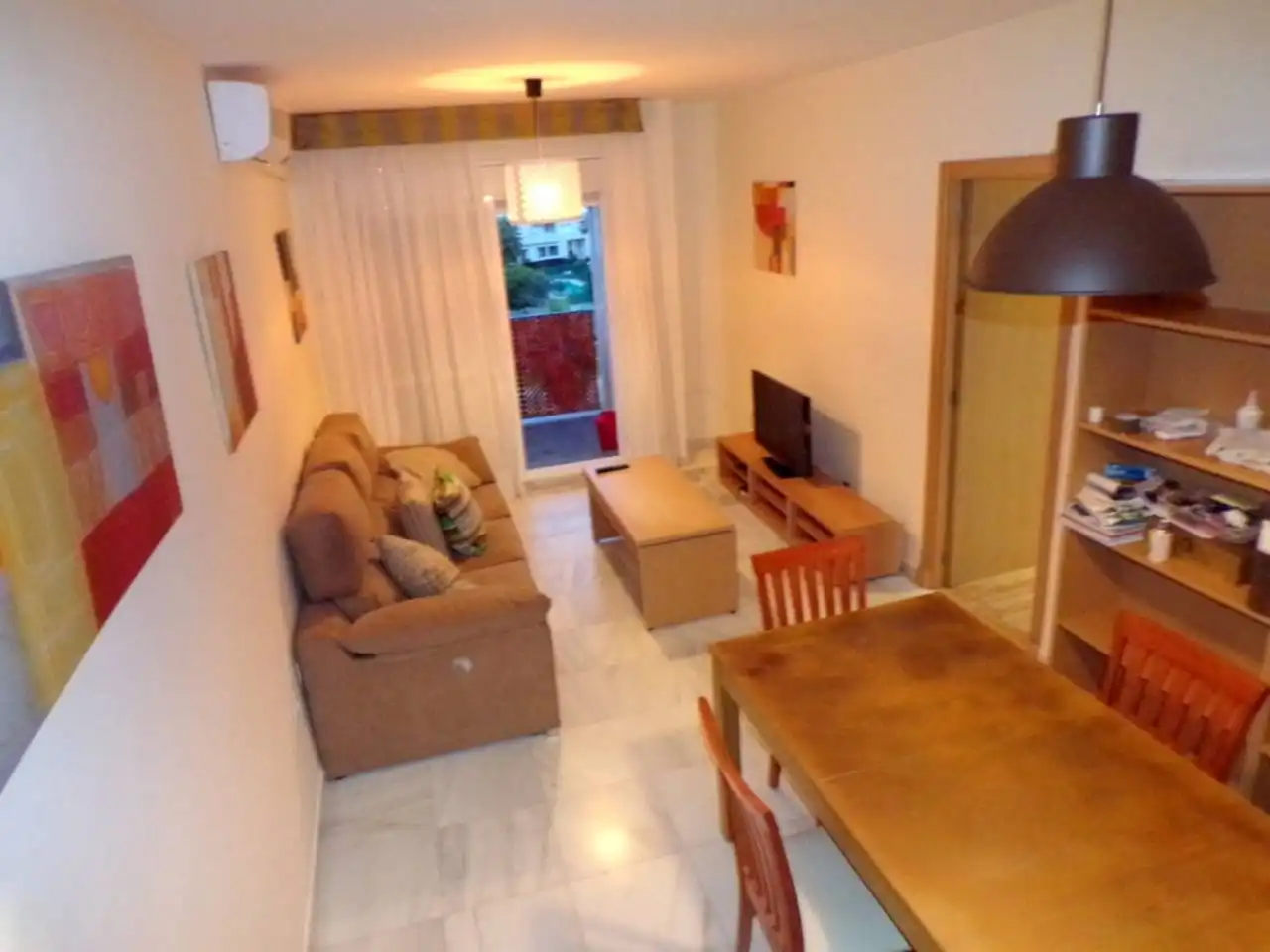 Sala de estar de Piso de alquiler en Jerez de la Frontera con Aire acondicionado, Terraza y Amueblado