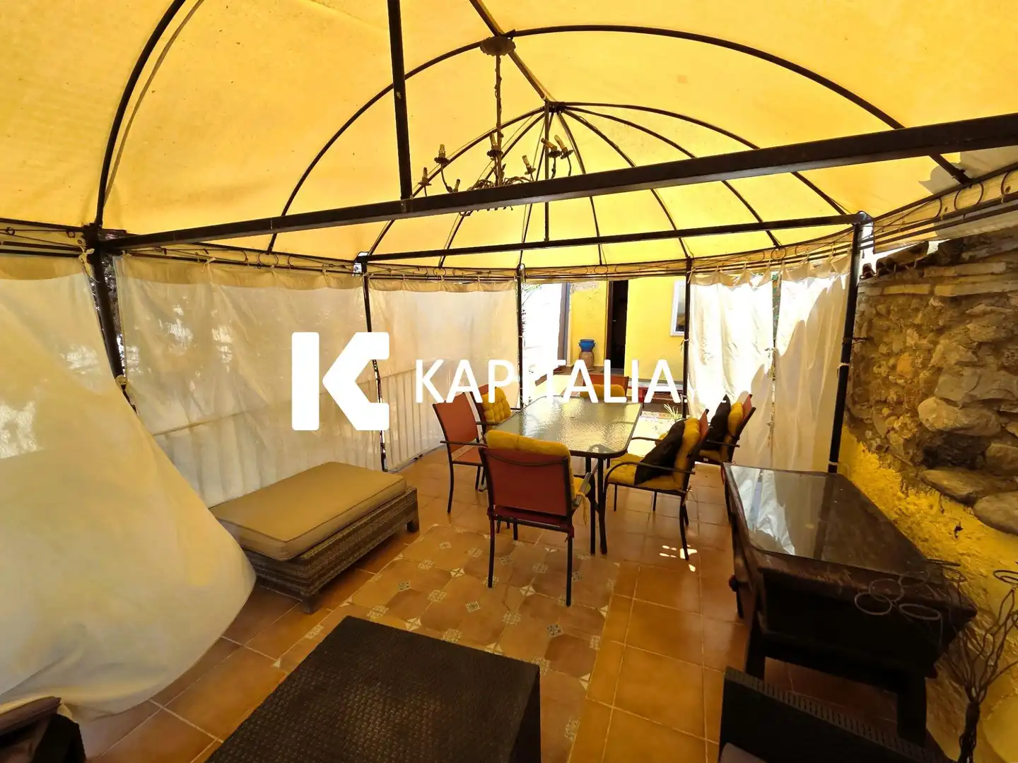 Terraza de Finca rústica en venta en Ontinyent con Aire acondicionado, Jardín privado y Balcón
