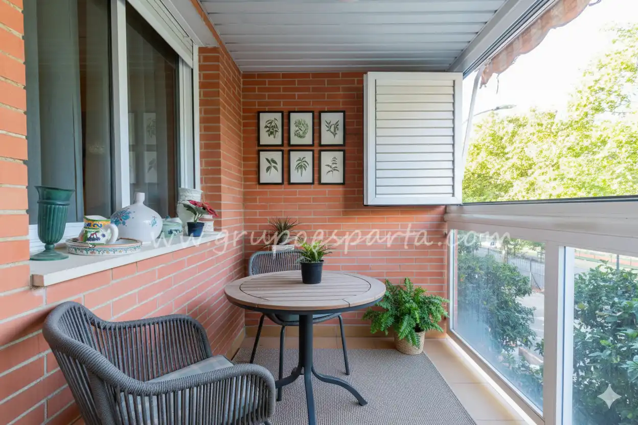 Balcony of Flat for sale in Sevilla  with Air Conditioner and Terrace