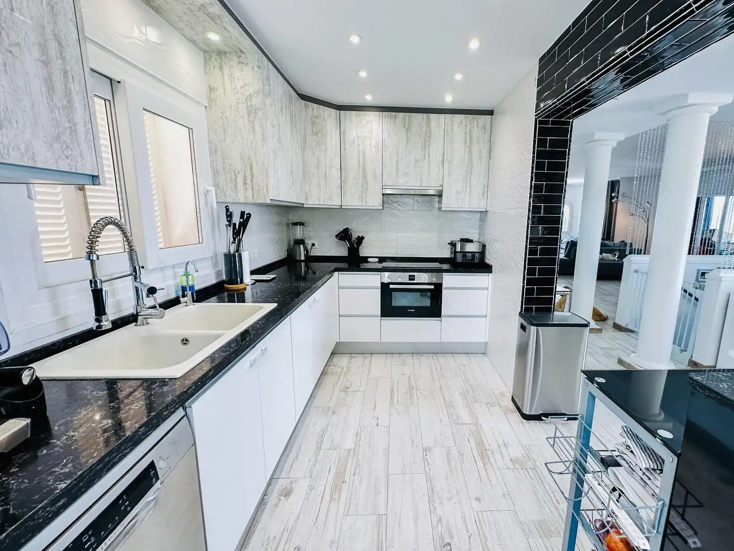 Cocina de Casa o chalet en venta en Altea con Aire acondicionado, Jardín privado y Terraza