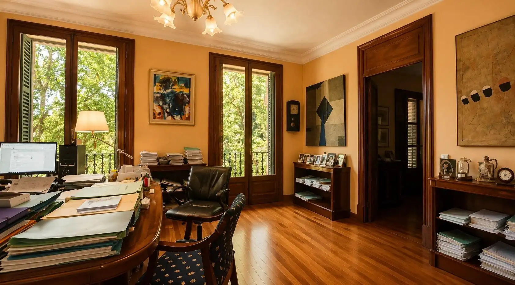 Esszimmer von Wohnung zum Verkauf in  Palma de Mallorca mit Parkett