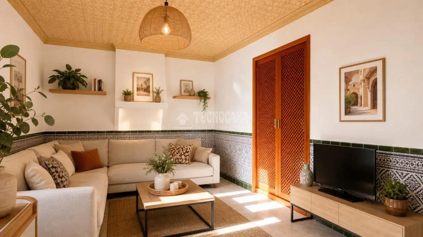 Sala d'estar de Casa o xalet en venda en Madrid