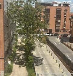 Exterior view of Apartment to rent in  Madrid Capital  with Heating, Private garden and Storage room