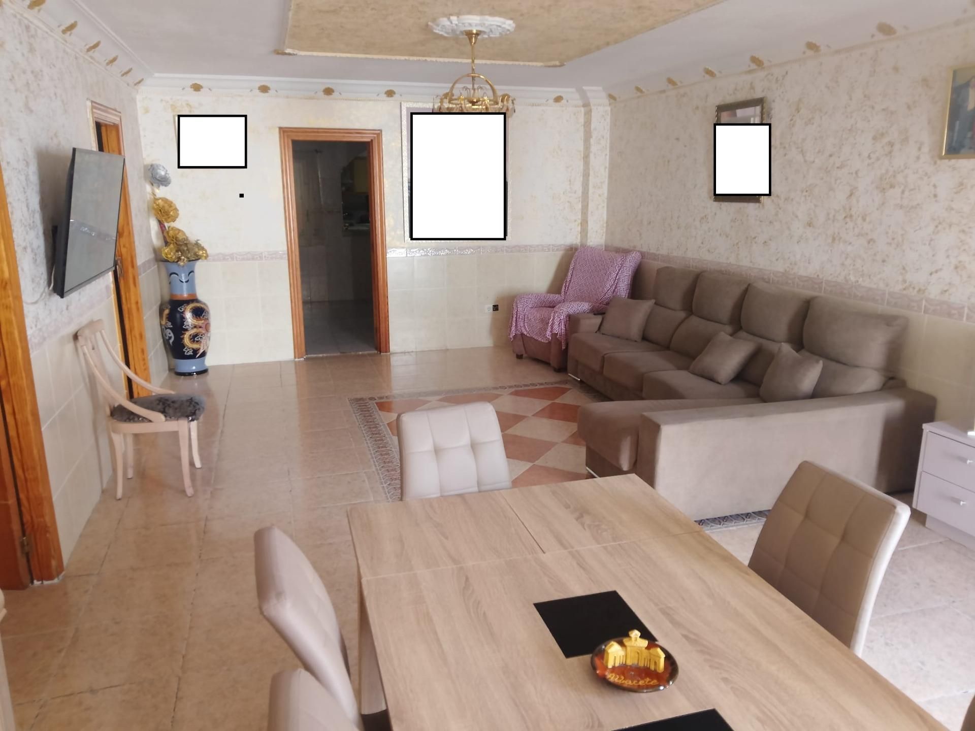 Sala d'estar de Casa adosada en venda en Alicante / Alacant amb Terrassa