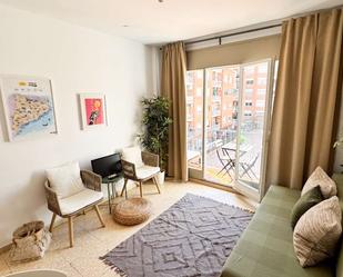 Sala d'estar de Apartament per a compartir en  Barcelona Capital amb Aire condicionat, Calefacció i Terrassa