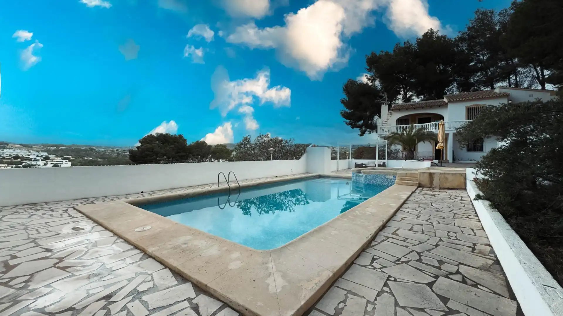 Piscina de Casa o chalet en venta en Moraira con Jardín privado, Terraza y Trastero