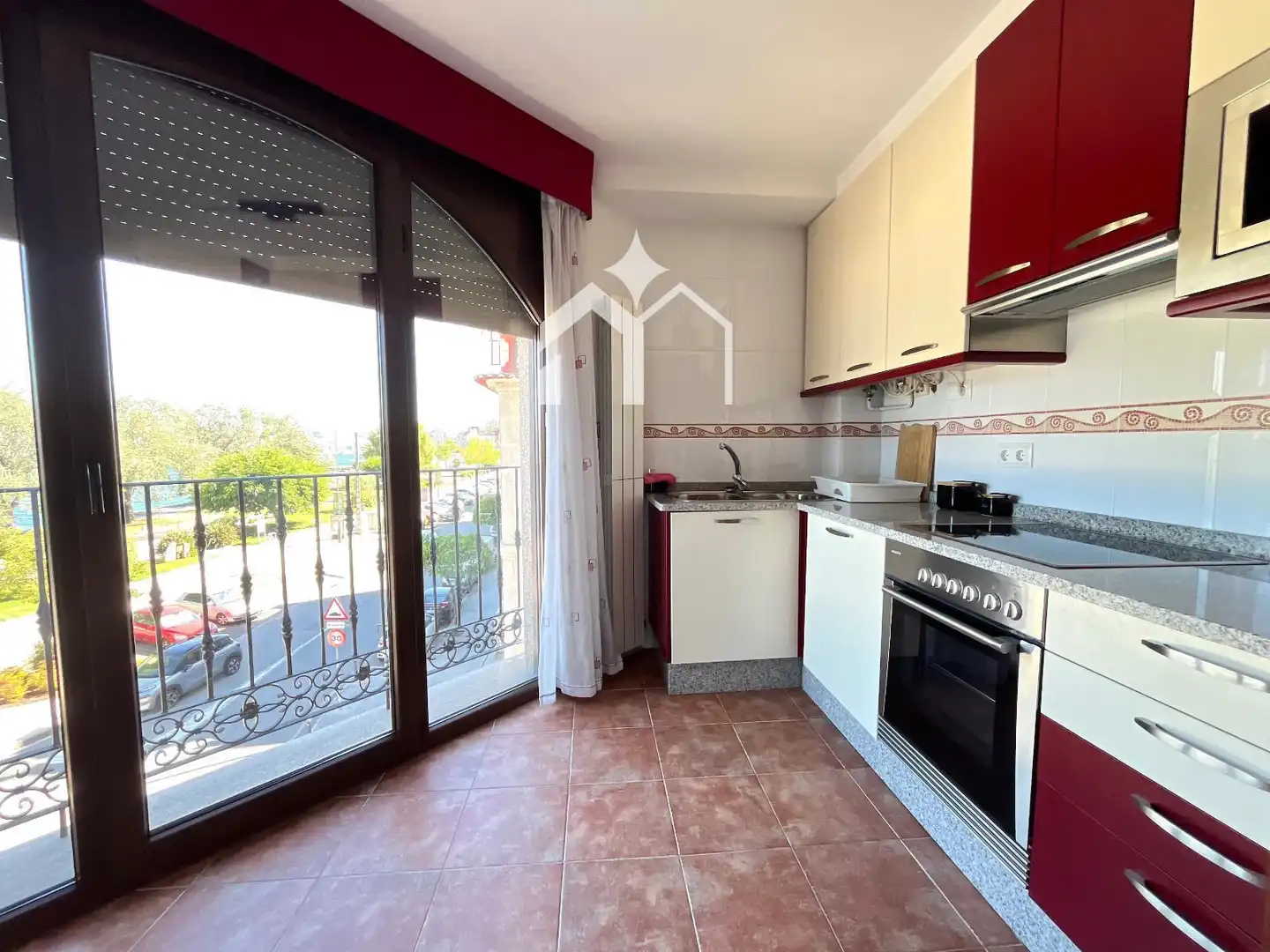 Kitchen of Flat for sale in Moaña  with Heating, Terrace and Furnished